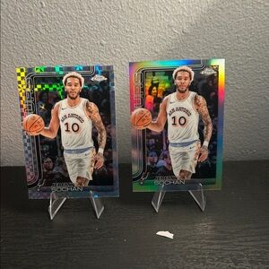 NBA Topps Chrome Jeremy Sochan set Xfractor and rainbow foil San Antonio Spurs